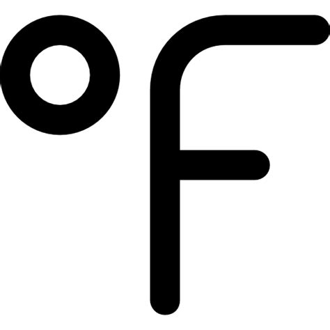 Temperatures, Fahrenheit, degree, Degrees, symbol, Measuring, sign ...