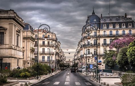 Wallpaper the city, street, Montpellier images for desktop, section ...