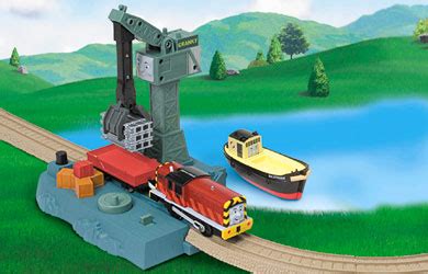 trackmaster thomas cranky at the docks