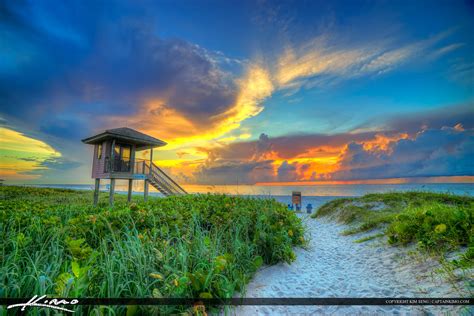 Delray Beach Florida Beautiful Sunrise at Beach | HDR Photography by Captain Kimo