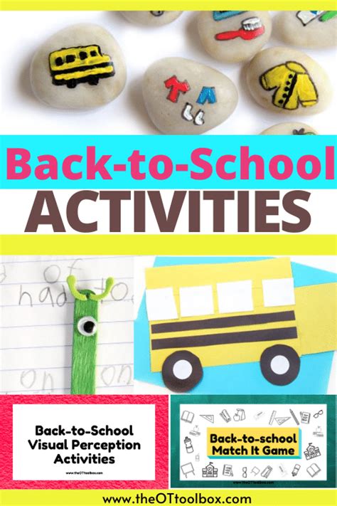 Back to School Activities - The OT Toolbox