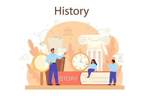 Learn History Typographic Header. History School Subject. Idea Of Science Stock Vector ...