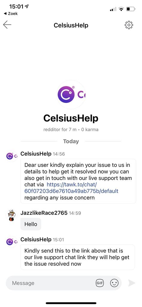 CelsiusHelp on reddit? Scam? Fishing? : r/CelsiusNetwork