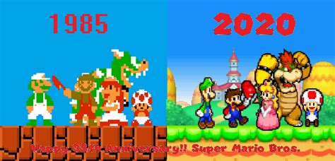 Super Mario Bros. 35th Anniversary by sergi1995 on DeviantArt