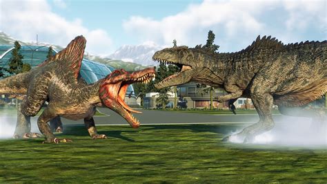 Jurassic World Evolution Giganotosaurus Vs Spinosaurus P Fps | My XXX ...