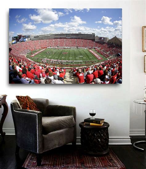 Wisconsin Badgers Stadium Camp Randall Stadium Panoramic | Etsy