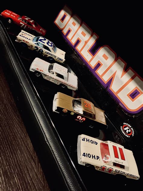 A few NASCAR slot cars I built with my dad when I was little, just a ...