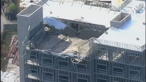 Video 3 sent to hospital after partial roof collapse - ABC News