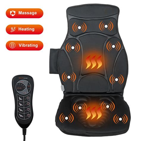 Costway Vibration Massage Seat Cushion Car 10 Vibration Motors Seat Back Massager | Walmart Canada