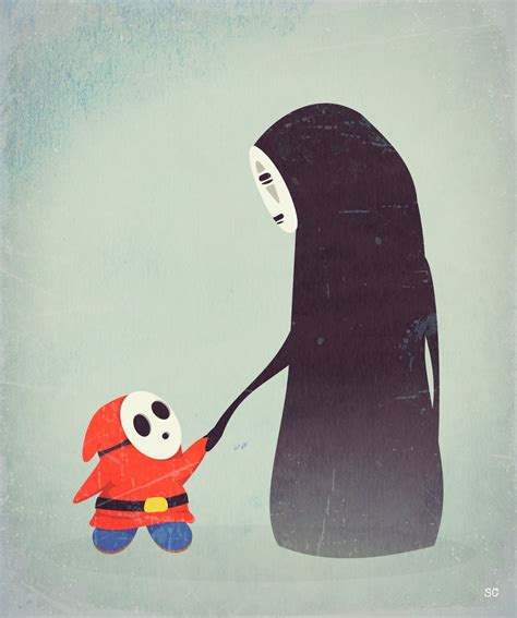 Shy Guy meets No Face by Sarah Carr. | Mario Stuff | Pinterest | Shy guy, Super mario bros and ...