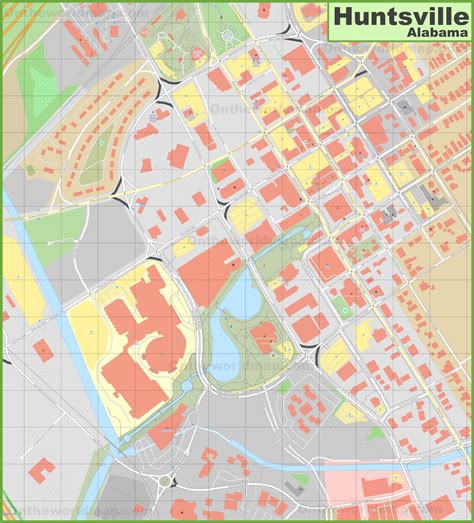 Huntsville downtown map