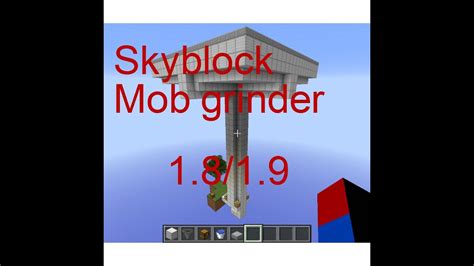 Minecraft-Skyblock Mob Grinder Tutorial (1.8/1.9) - YouTube