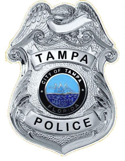 Tampa Police Department Badge Vinyl Decal Car Window Vinyl