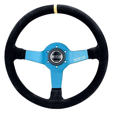 Sparco® 015tmzs1 - Monza L550 Series Street Racing Steering Wheel, Black Suede, Dished