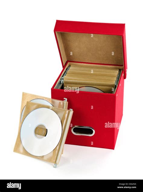 Storage box for compact discs isolated on white background Stock Photo ...