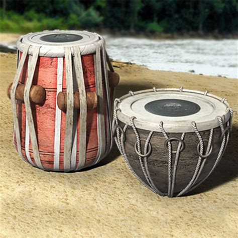 Indian Tabla Set Percussion 3d Max