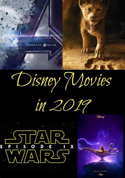 Full List of Disney Movies in 2019 - 4 Hats and Frugal