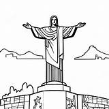 Beautiful Christ The Redeemer Statue Coloring Page  Pagescom sketch template