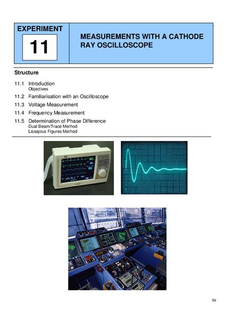 (PDF) EXPERIMENT MEASUREMENTS WITH A CATHODE RAY OSCILLOSCOPE | SWECHHA ...