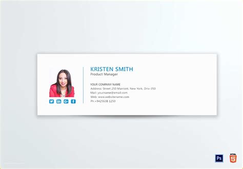 Professional Email Signature Templates Free Of Professional Email ...