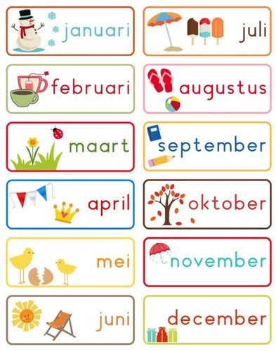 de maanden van het jaar Flashcards | Quizlet