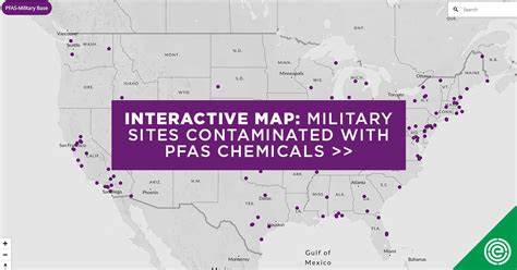 Known PFAS Contamination of Tap Water or Groundwater at Military Installations