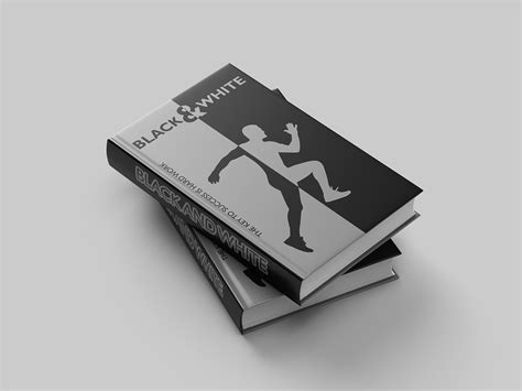 black and white book cover design on Behance