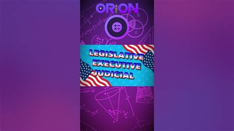 The Three Branches Of Government In The USA! | US Government Song For Kids | Orion #shorts - YouTube