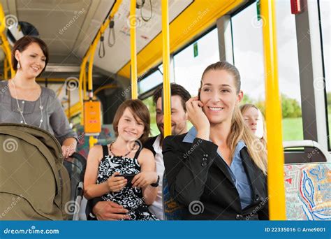 Passengers in a bus stock photo. Image of child, group - 22335016