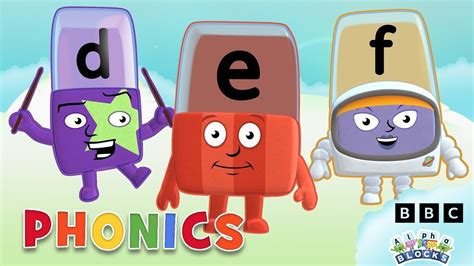 Phonics - Learn to Read | Letters D, E, F | Alphablocks - YouTube