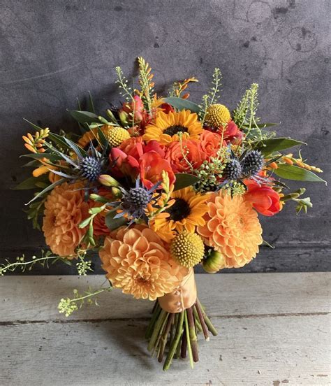 Vibrant Autumn Bouquet | Sunflowers, Dahlias, Thistles