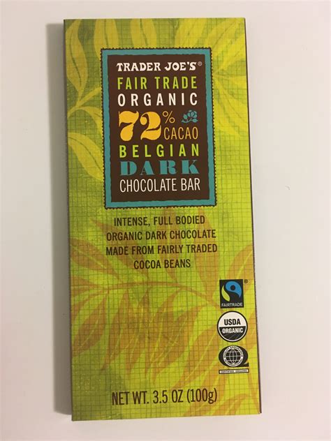 Trader Joe's Dark Chocolate, Organic 72% Cacao - Trader Joe's Reviews