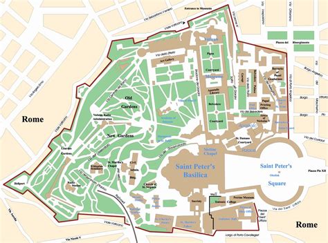 Vaticano en el mapa - Mapa de Vaticano (el Sur de Europa - Europa)