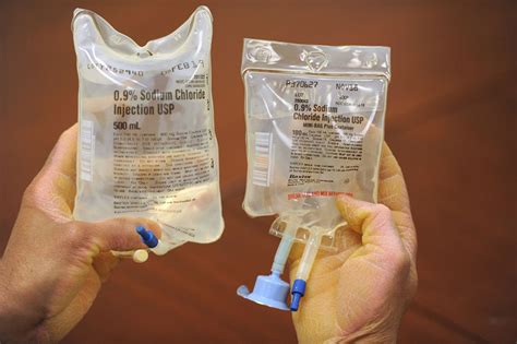 Safer options than saline IV bag revealed