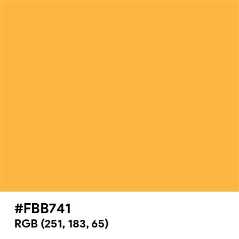 Fire color hex code is #FBB741