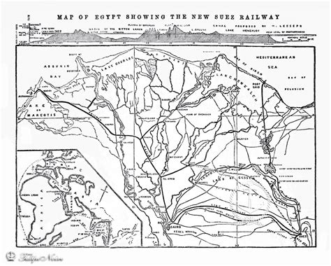 A Map Of Egypt Showing The Egyptian Railway Lines & New Su… | Flickr