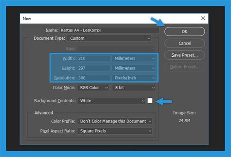 A4 Size In Photoshop Width And Height - Printable Templates Free