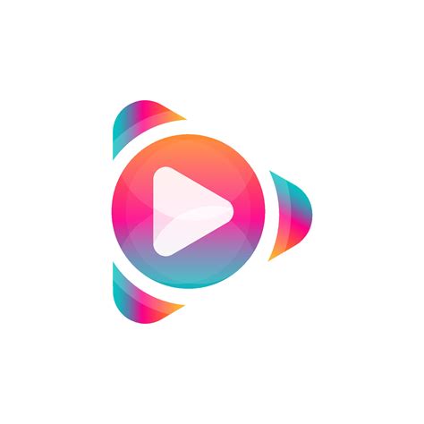 Video player, media player logo design 7420634 Vector Art at Vecteezy