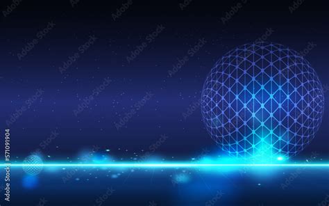 Abstract digital sci-fi space background concept of Future digital ...