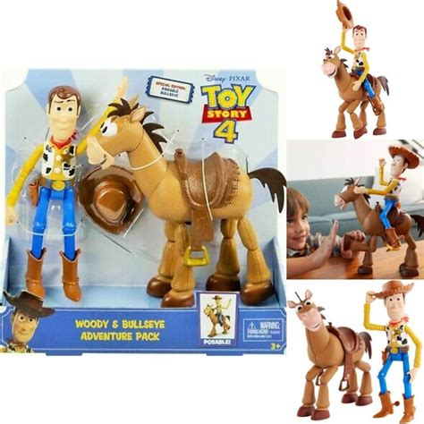 BNIB: Toy Story 4 Disney Pixar Woody and Bullseye Adventure Pack - 7 ...