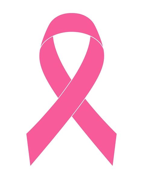 Premium Vector | Pink ribbon symbol of breast cancer disease vector illustration isolated on ...