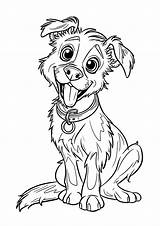 Faithful dog  Dog Coloring Pages For Kids sketch template