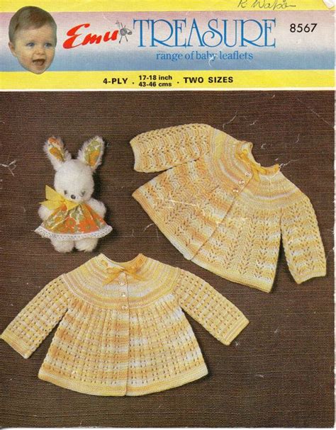 Vintage Baby Matinee Coat Knitting Pattern Pdf 4ply Matinee - Etsy ...