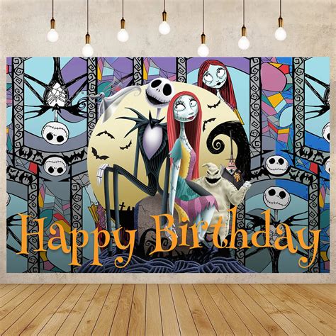 Customizable-Nightmare-Before-Christmas-Halloween-Backdrop-Jack-And ...