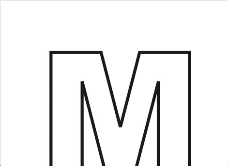 Free Letter M Outline, Download Free Letter M Outline png images, Free ...