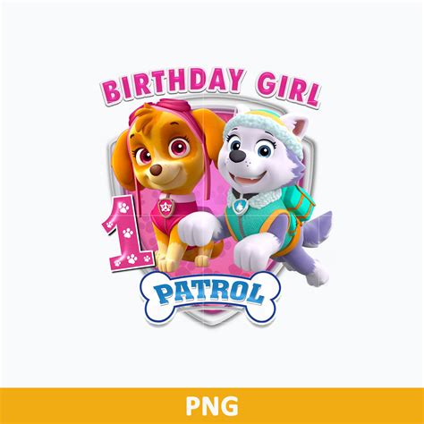 Paw Patrol Skye Everest Birthday Girl PNG, Paw Patrol Birthd - Inspire Uplift