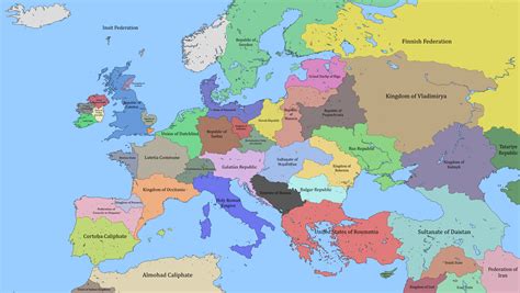 Political Map Of Europe