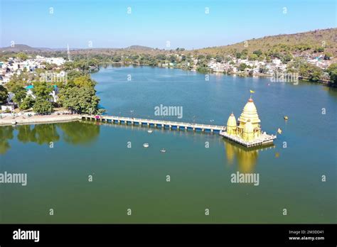 Aerial View of Narsinghgarh Fort and surrounding areas located in ...