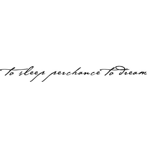 To Sleep Perchance To Dream Quote Wall Sticker / Decal - World of Wall Stickers