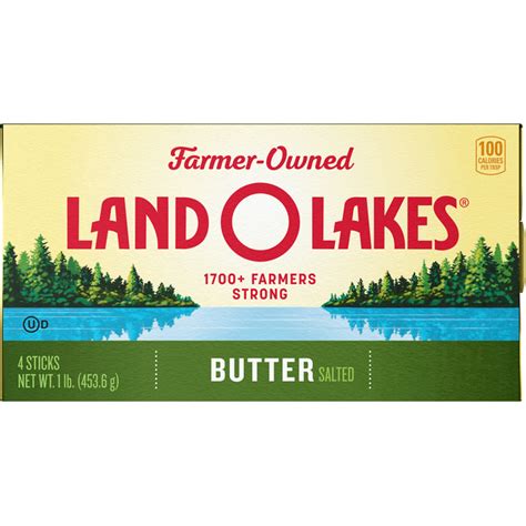 Land O' Lakes Butter, Salted (4 each) - Instacart